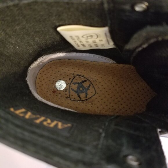 Ariat 8C High Top Boots Leather Kiltie Lace Up Granny 33501 Heritage Lacer - Picture 11 of 12